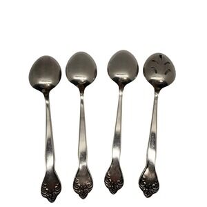 Versailles Stainless Japan Flatware Set 4 Serving Spoons